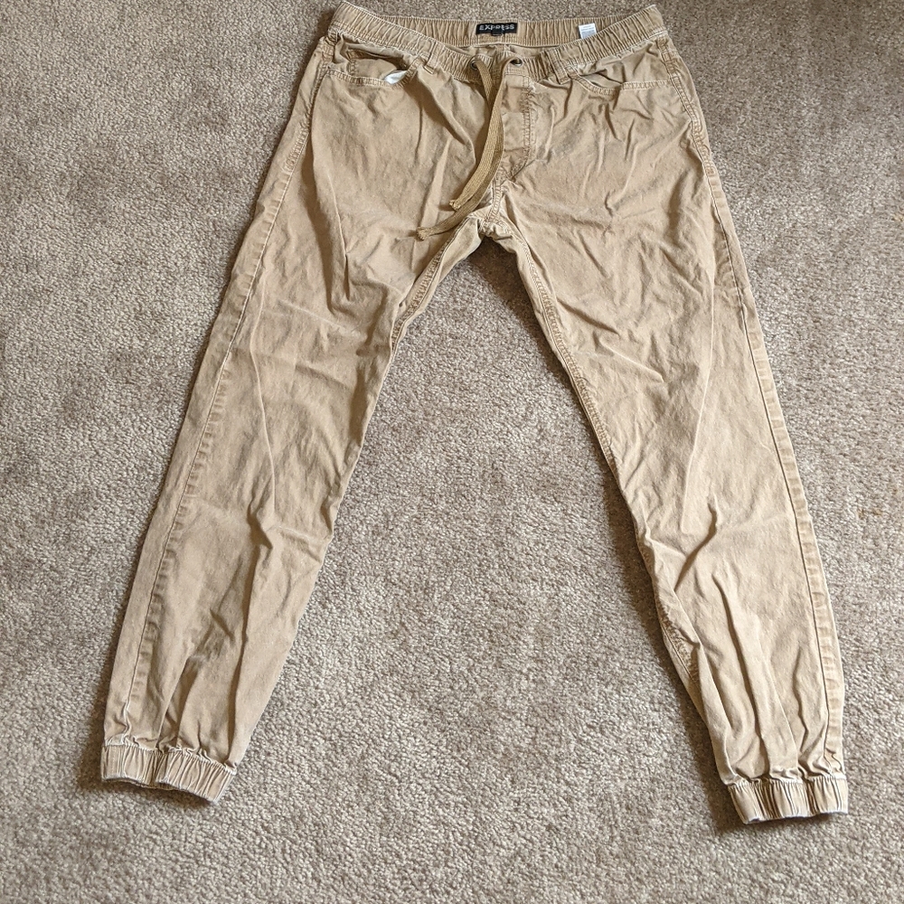 Express Khaki Joggers
